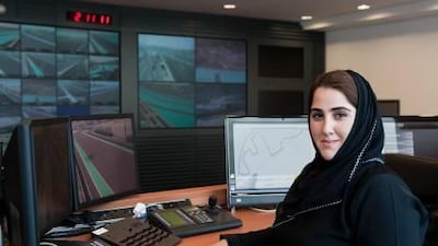 :Nahla Al Rostamani is a team relationship officer at Yas Marina Circuit. For the Grand Prix she works in the control centre and organises the podium ceremony.