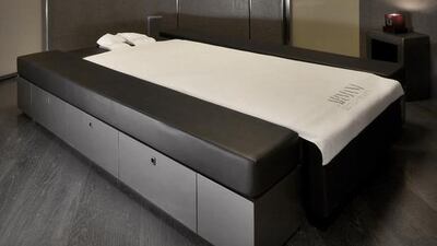 The spa at the Armani Hotel is a chic, elegant retreat. Courtesy Armani Hotel, Dubai