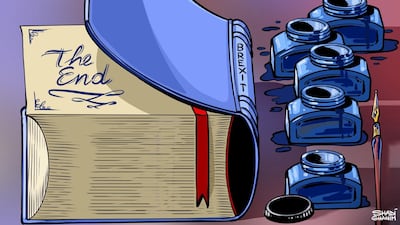 Our cartoonist's take on the European Parliament backing the EU-UK trade deal, the final step towards Brexit