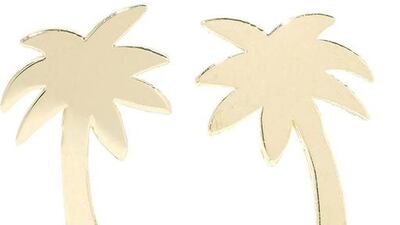 Jennifer Meyer Mini Palm Tree 18-carat gold earrings (Courtesy: Net-a-porter)
