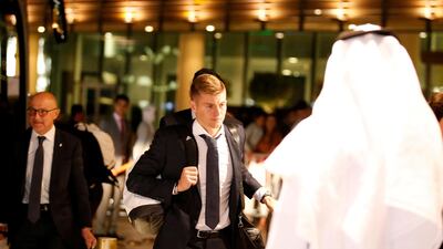 Toni Kroos arrives. EPA