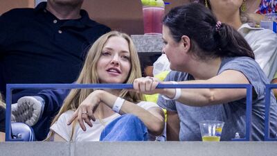 Actress Amanda Seyfried was also in the stands cheering on Kyrgios. AFP