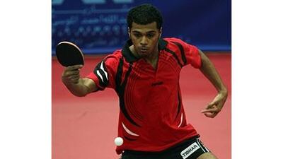 Walid al Balooshi in action for the Junior team which won the bronze medal.