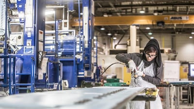 Strata's Al Ain facility would be hiring an additional 350 people to deliver the new contracts. Courtesy Mubadala