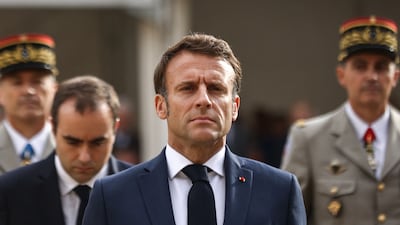 French President Emmanuel Macron lost his majority in parliament in June. AFP