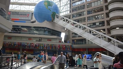 CNN studio tour. Photo by Rosemary Behan