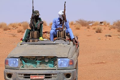 Sudanese fighters in Omdurman. AFP