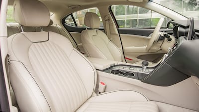 Leather upholstery is supple and the V6 can be specified with diamond quilting. Courtesy Genesis