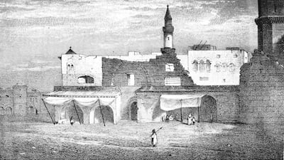A square in Jeddah, from Burton’s travel book.