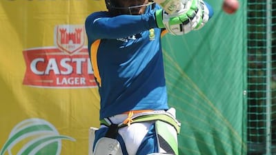 Themba Bavuma during the South African national cricket team training session and captains’ press conference at Wanderers Stadium on January 13, 2016 in Johannesburg, South Africa. Lee Warren/Gallo Images/Getty Images