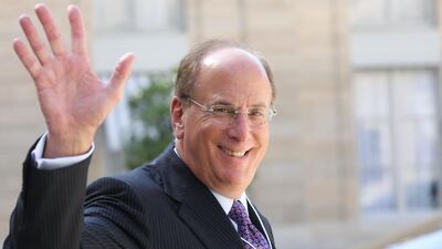 Blackrock chairman and chief executive Larry Fink said in an annual letter to clients that "we are on the edge of a fundamental reshaping of finance". AFP