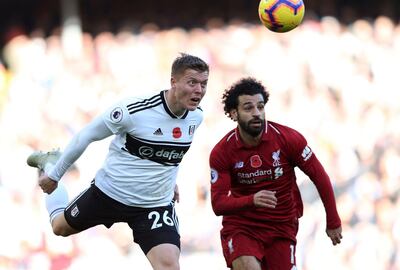 Claudio Ranieri should build Fulham's defence around Alfie Mawson, left. AP Photo