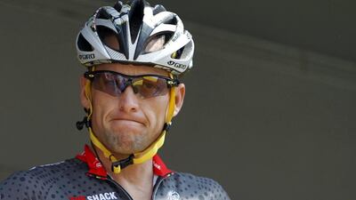 Lance Armstrong's involvement in a charity ride at the Tour de France has drawn major criticism. Christophe Ena / AP Photo
