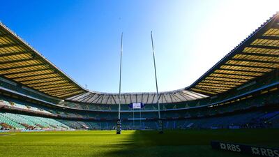 Twickenham will host an NFL game for the first time on Sunday when the New York Giants and Los Angeles Rams face off. Charlie Forgham-Bailey / Cal Sport Media / AP Images