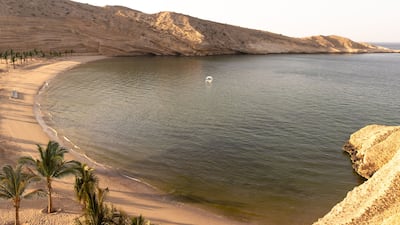 The resort has unrestricted access to the surrounding bay and Gulf of Oman.