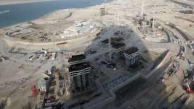 Construction powers ahead at Al raha Beach development by Aldar in Abu Dhabi; HSBC says the company's projects have 'good appreciation value'.