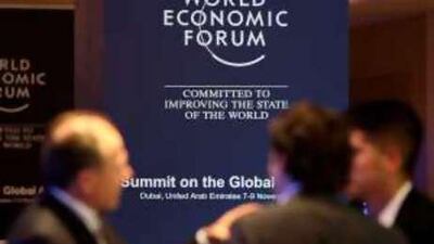 Discussions at the World Economic Forum in Dubai focused on the financial crisis. The forum is set to become an annual event.