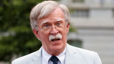 US national security adviser John Bolton will urge London to take a stricter stance on Tehran when he arrives in the UK capital for talks this week. AP Photo/Carolyn Kaster
