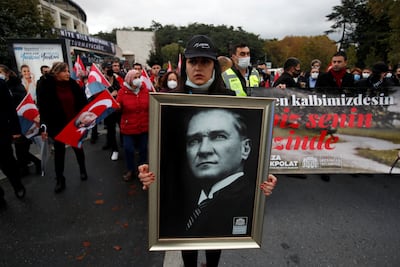 Turks wait to honour Mustafa Kemal Ataturk last week. The founder of modern Turkey advocated Turkish nationalism and sought to advance Turks and Turkishness. Reuters