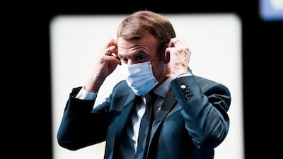 President Emmanuel Macron laid out his ambitions for France's period as EU president. EPA