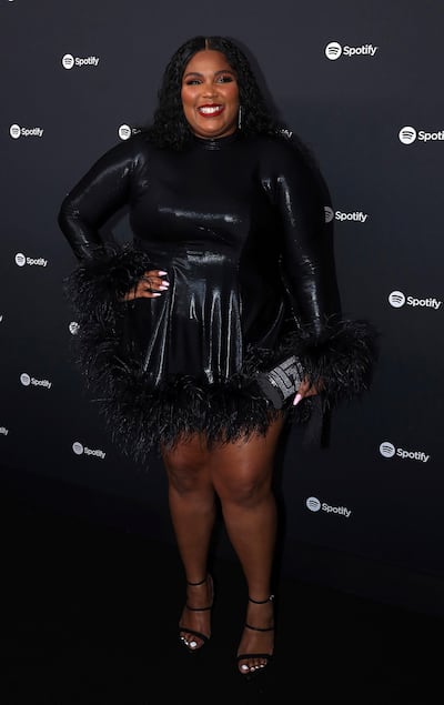 Lizzo arrives at the 2020 Spotify Best New Artist Party at The Lot Studios on Thursday, January 23, 2020. AP