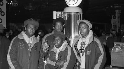 Jarobi, Ali Shaheed Muhammad, Phife Dawg and Q-Tip of A Tribe Called Quest in New York, 1990. Getty Images