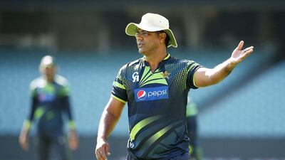 Waqar Younis oversaw Pakistan's run to the quarter-finals of the 2015 Cricket World Cup. Morne de Klerk / Getty Images / March 19, 2015