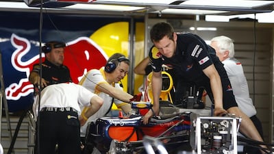 Red Bull Racing has had a tough start to the 2014 F1 season in trying to figure out new car regulations. Pawan Singh / The National