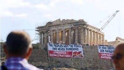 Private and public labour unions have called for protests against the Greek government's plans for a new austerity package. Milos Bicanski / Getty Images