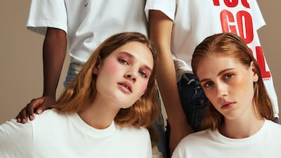 Net-a-Porter's collection of female-focused tees. Courtesy Net-A-Porter