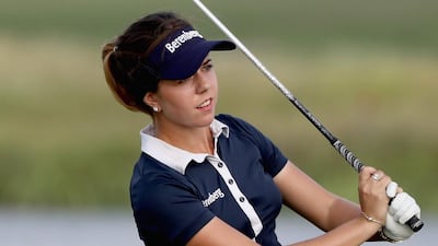 Georgia Hall is the leader at the Fatima bint Mubarak Ladies Open after three rounds. Photo Courtesy / FBM Ladies Open