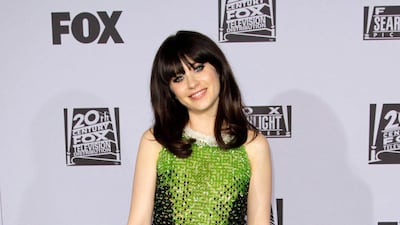Actress Zooey Deschanel arrives at the FOX after party after the 69th annual Golden Globe Awards. REUTERS/Jonathan Alcorn
