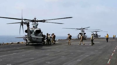 US troops in the Middle East resumed a naval blockade against Iran this month. AFP