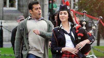 Salman Khan and Katrina Kaif in a scene set in Dublin from Ek Tha Tiger. Courtesy Yash Raj Films