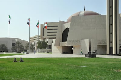 Municipality and Town Planning Department, Abu Dhabi, 1979-85. Bulgarproject (Bulgaria); Dimitar Bogdanov. Photo by L. Stanek, 2015.