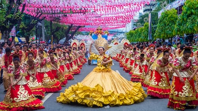 Participants in the Sinulog festival in Cebu city of the Philippines. Getty Images