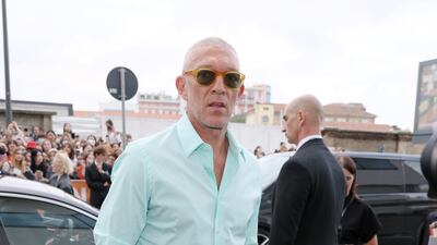 French actor Vincent Cassel at Prada. Getty Images