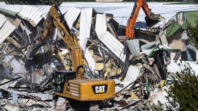 Israeli bulldozers demolish parts of the headquarter of the United Nations Relief and Works Agency (UNRWA) in the east Jerusalem neighborhood of Sheikh Jarrah, 20 January 2026. EPA / ATEF SAFADI