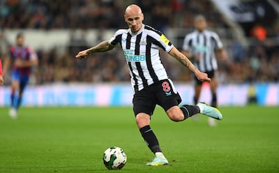 Jonjo Shelvey joined Newcastle United in 2015 and went on to play more than 200 games for the English club. Getty Images