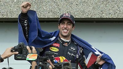 It was Daniel Ricciardo’s first Formula One race win. Graham Hughes / AP Photo