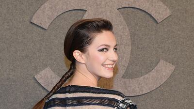 British actress Ella Hunt at the show. AFP