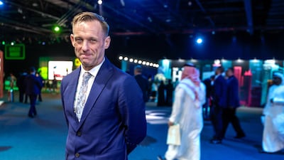 Paul Balsom, Leicester City Football Club, at the AI Everything show in Dubai. Victor Besa / The National