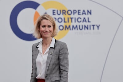 The EU's top diplomat Kaja Kallas said she was surprised by the timing of the announcement of the US withdrawal of troops from Europe. AFP