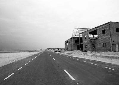 The Courtyard in Al Quoz, Dubai under construction 25 years ago. Photo: Dariush Zandi