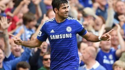 Diego Costa has seven goals in four matches for Chelsea to start the 2014/15 Premier League season. Tim Ireland / AP