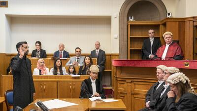 Mr Yousaf is sworn in as First Minister of Scotland at the Court of Session