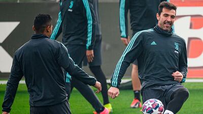 Juventus goalkeeper Gianluigi Buffon, right. AFP