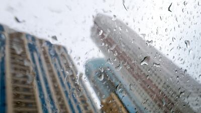 Wet weather in Sharjah. Chris Whiteoak / The National