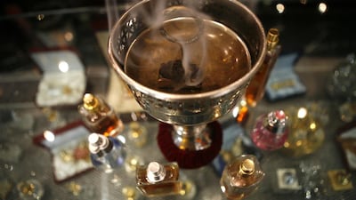 Oud incense at Marina Mall. Nicole Hill / The National