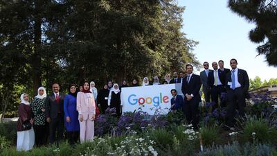 A group of young Emiratis from the Government Leaders Programme visit Google. Courtesy Prime Minister’s Office